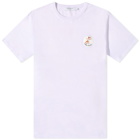 Maison Kitsuné x Olympia Le Tan Flower Fox Patch T-Shirt in Misty Lilac