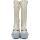 YUME YUME Off-White Ball Tall Boots