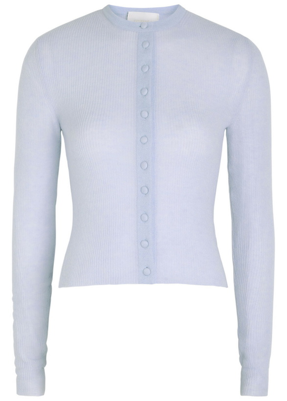 Photo: Citizens OF Humanity Tabitha Wool and Cashmere-blend Cardigan Light Blue