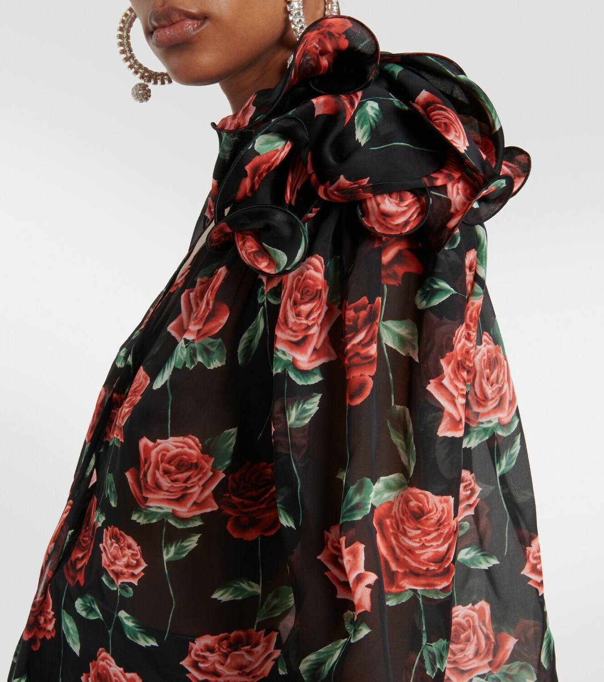 Magda Butrym Floral silk blouse