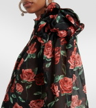 Magda Butrym Floral silk blouse
