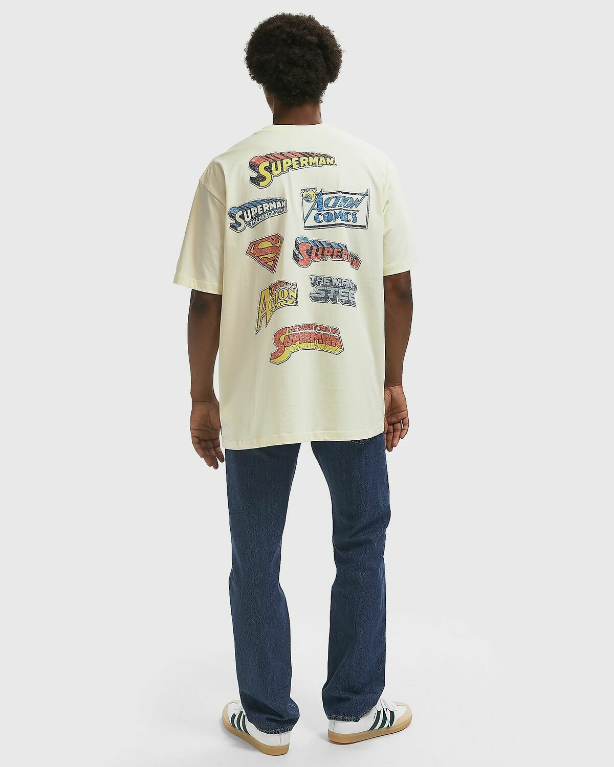 New Era OSCHSPT SSTEE2396 SUPERMAN White Mens Shortsleefe