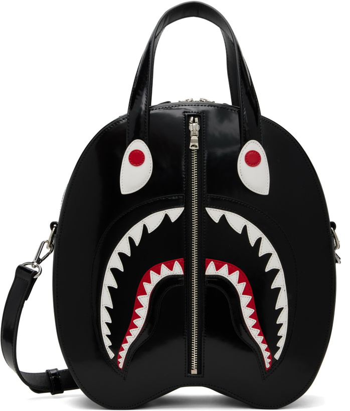 Photo: BAPE Black Shark Leather Shoulder Bag