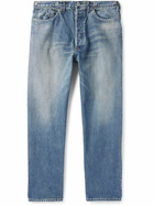 A.PRESSE - No.22 Tapered Button-Embellished Jeans - Blue