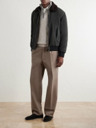 N.PEAL - Albemarle Cable Cashmere Half-Zip Sweater - Neutrals