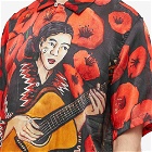 Endless Joy Men's Vargas Guitar Player Vacation Shirt in Black