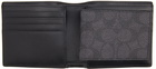 Coach 1941 Black 3 In 1 Signature Bifold Wallet