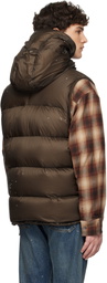 UNDERCOVER Brown Quilted Down Vest