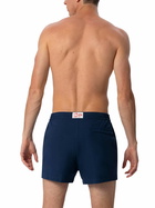 MC2 Saint Barth Man Navy Blue Fitted Cut Swim Shorts Harrys
