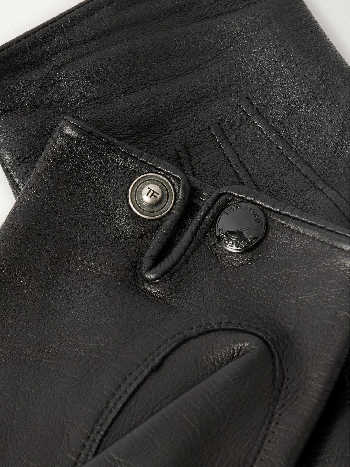 TOM FORD - Leather Gloves - Black