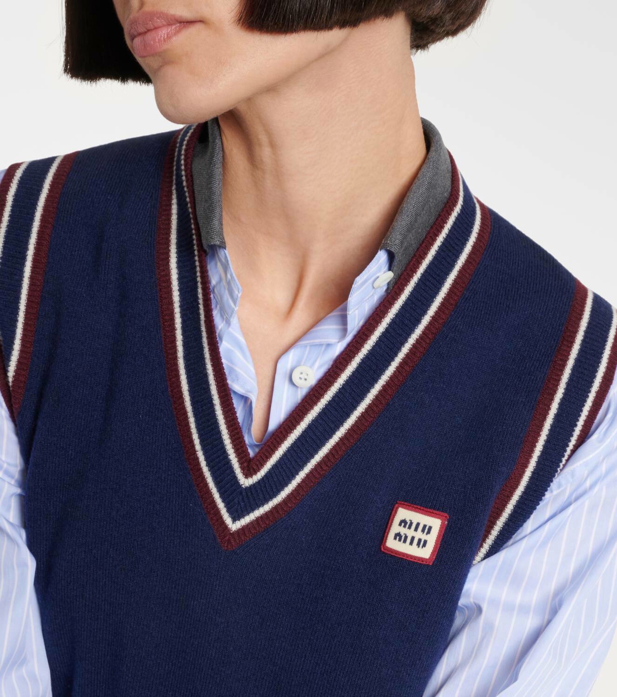 Miu Miu Wool and cashmere sweater vest