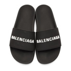 Balenciaga Black Logo Sandals