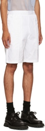 AMI Alexandre Mattiussi White Cotton Shorts