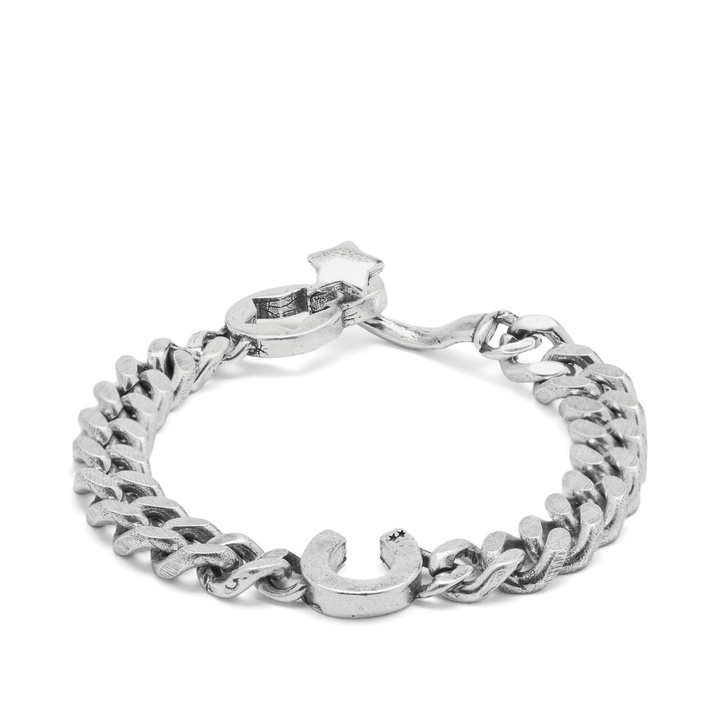 Photo: TwoJeys Men's Horseshoe Bracelet in Silver
