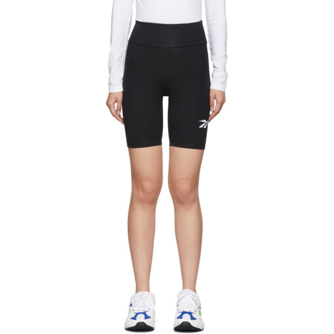 Photo: Reebok Classics Black Vector Logo Bike Shorts