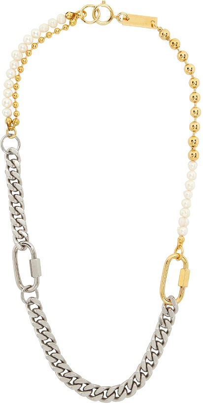 Photo: IN GOLD WE TRUST PARIS Silver & Gold Three Bracelets Necklace