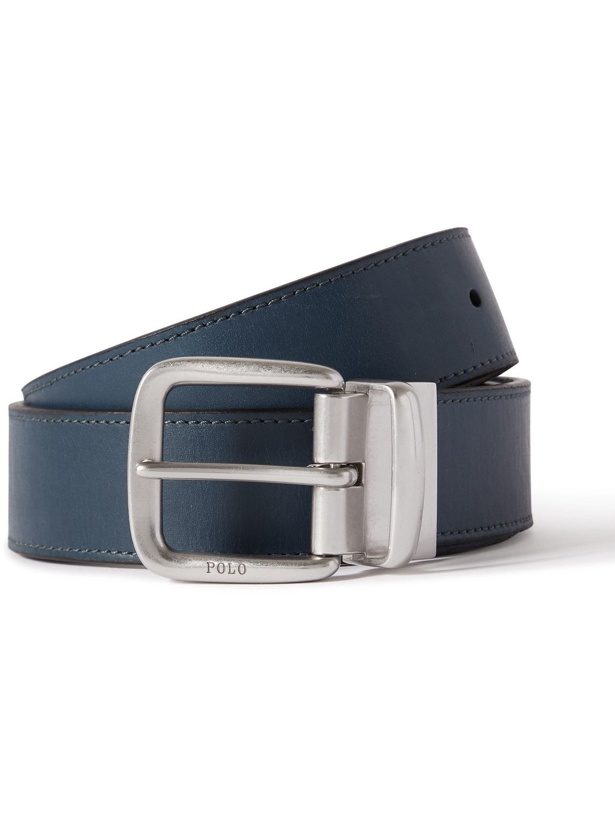 Photo: Polo Ralph Lauren - Reversible Leather Belt - Blue