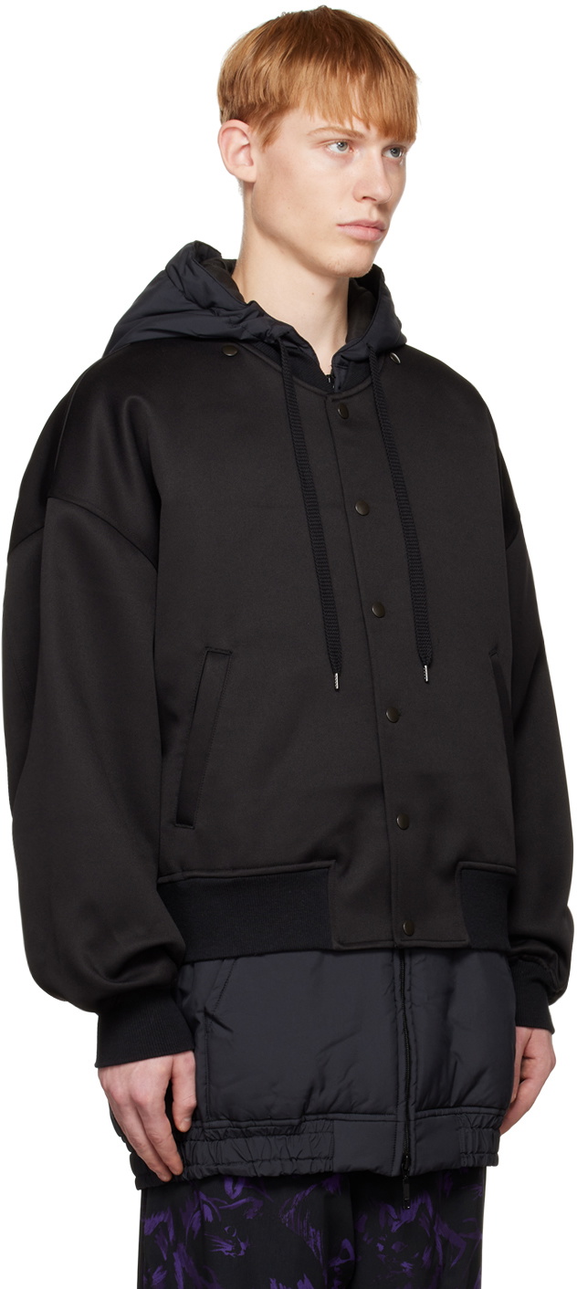 Y's Black Back Pocket Coat