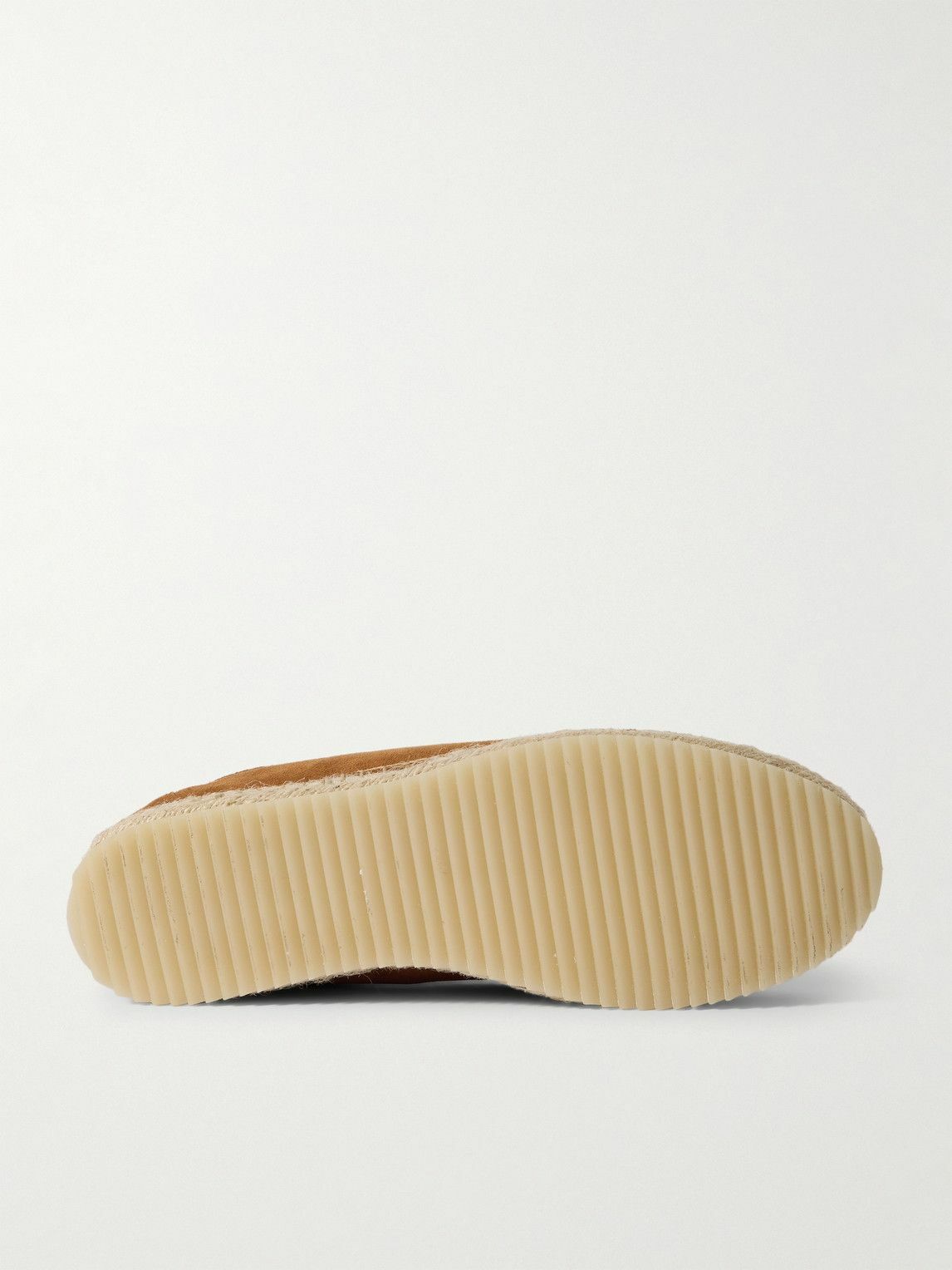 Frescobol Carioca - Rodolfo Jute-Trimmed Suede Derby Shoes - Brown