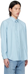 AURALEE Blue Finx Shirt