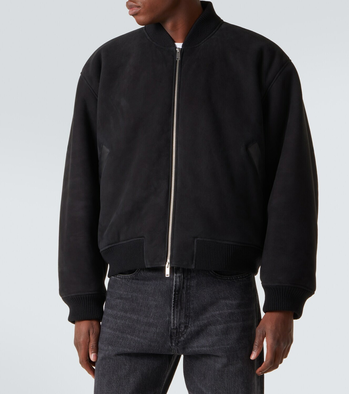 Studio Nicholson x Aaron Levine Berkeley suede bomber jacket