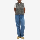 Levi's Women's Cable Knit Vest in Grey