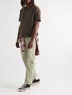 Visvim - Amplus Distressed Cotton-Jersey T-Shirt - Brown