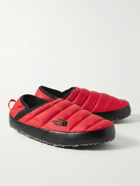 The North Face - ThermoBall Fleece-Lined Quilted Ripstop Mules - Red