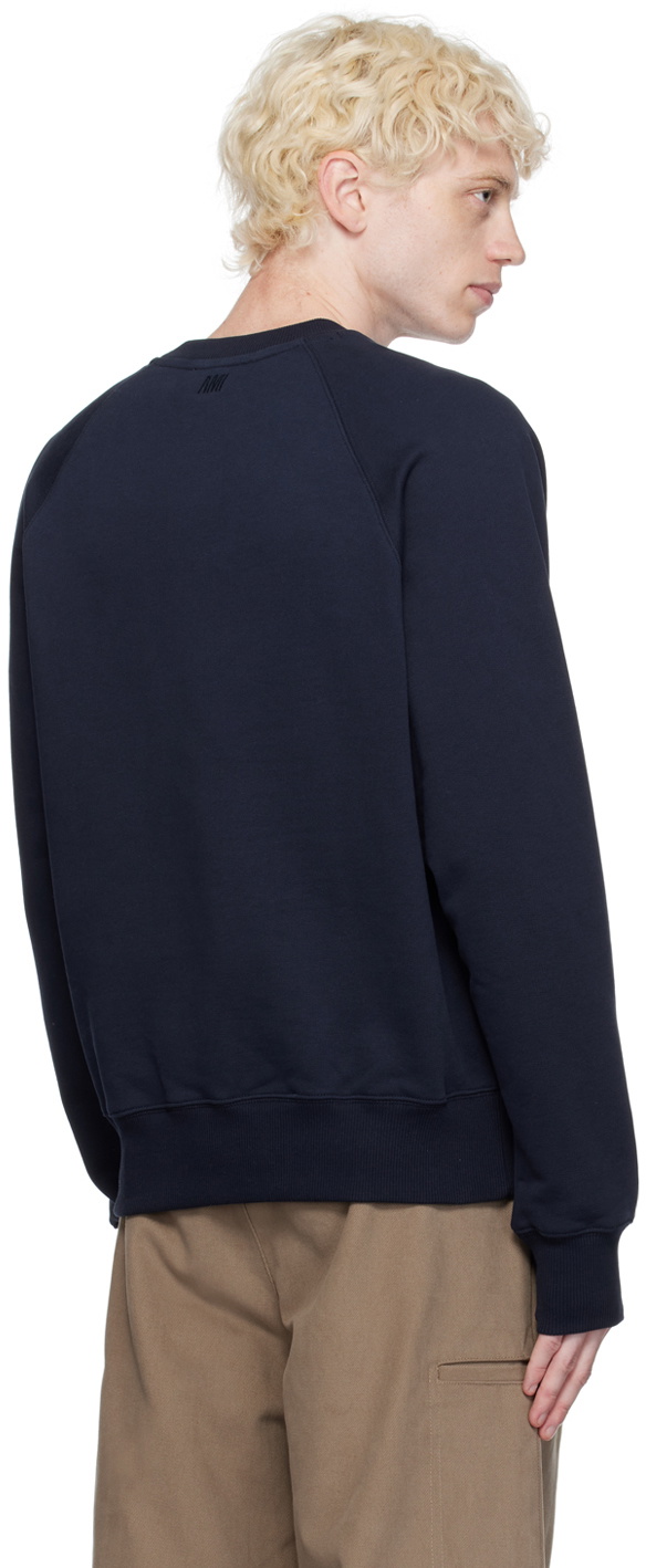 AMI Alexandre Mattiussi Navy Ami de Cœur Sweatshirt