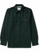 Norse Projects - Silas Wool-Blend Flannel Overshirt - Green