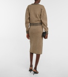 Victoria Beckham - Jacquard wool cardigan