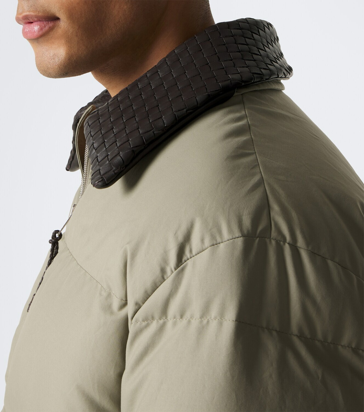 Bottega Veneta Intrecciato cotton-blend down jacket