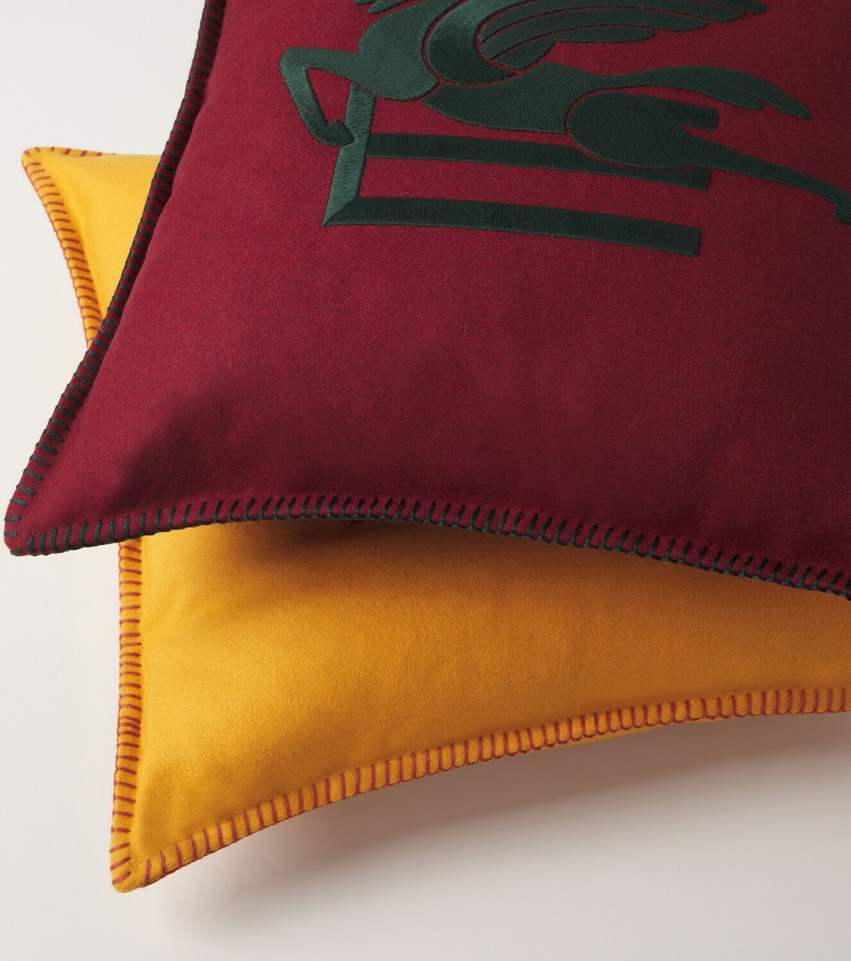 Etro Pegaso wool cushion