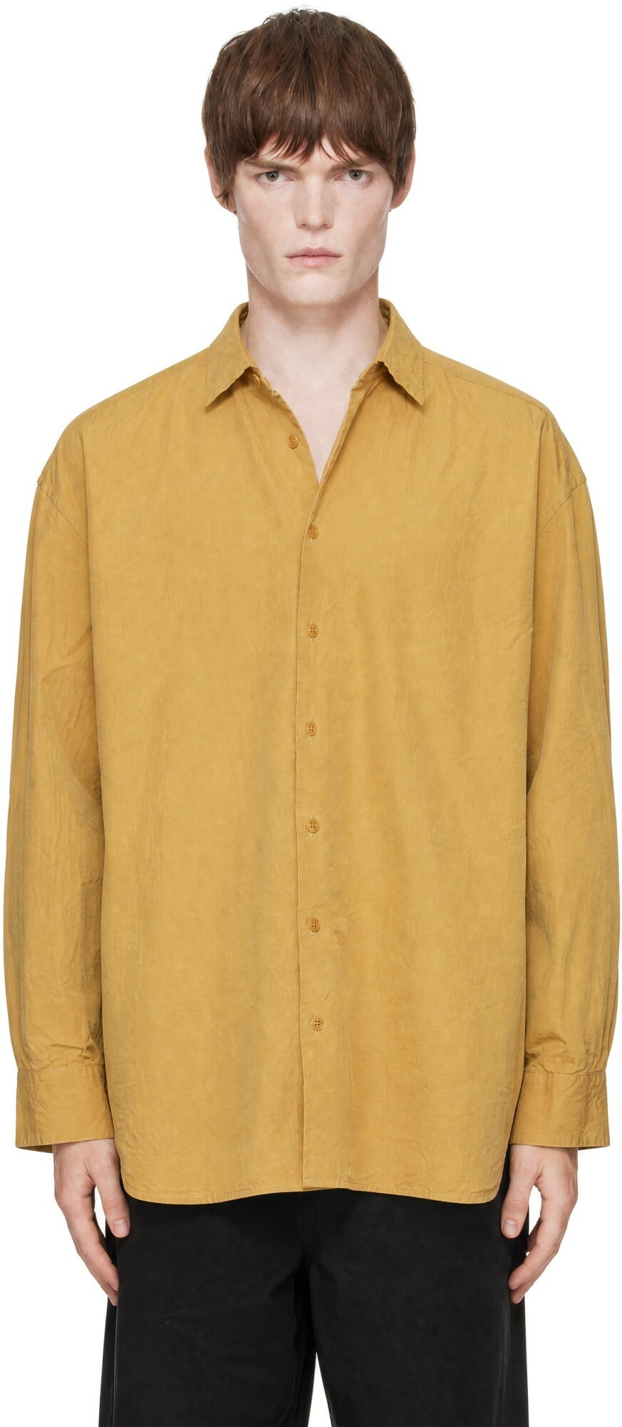 CASEY CASEY Yellow Hamnet Paper Cot Shirt