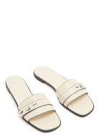 Tory Burch Romy Leather Sliders White