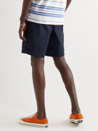 Orlebar Brown - Napo Straight-Leg Cotton and Linen-Blend Drawstring Shorts - Blue