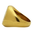 Balenciaga Gold Precious Logo Ring