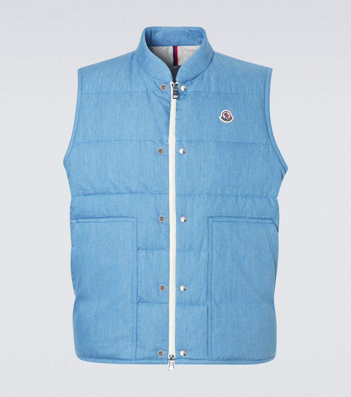 Moncler Heceta denim down vest