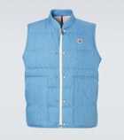 Moncler Heceta denim down vest