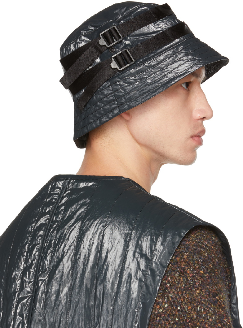 A. A. Spectrum Navy Coated Bucket Hat