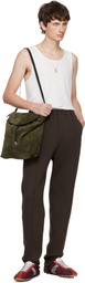 Maison Margiela Brown Pinched Seam Sweatpants