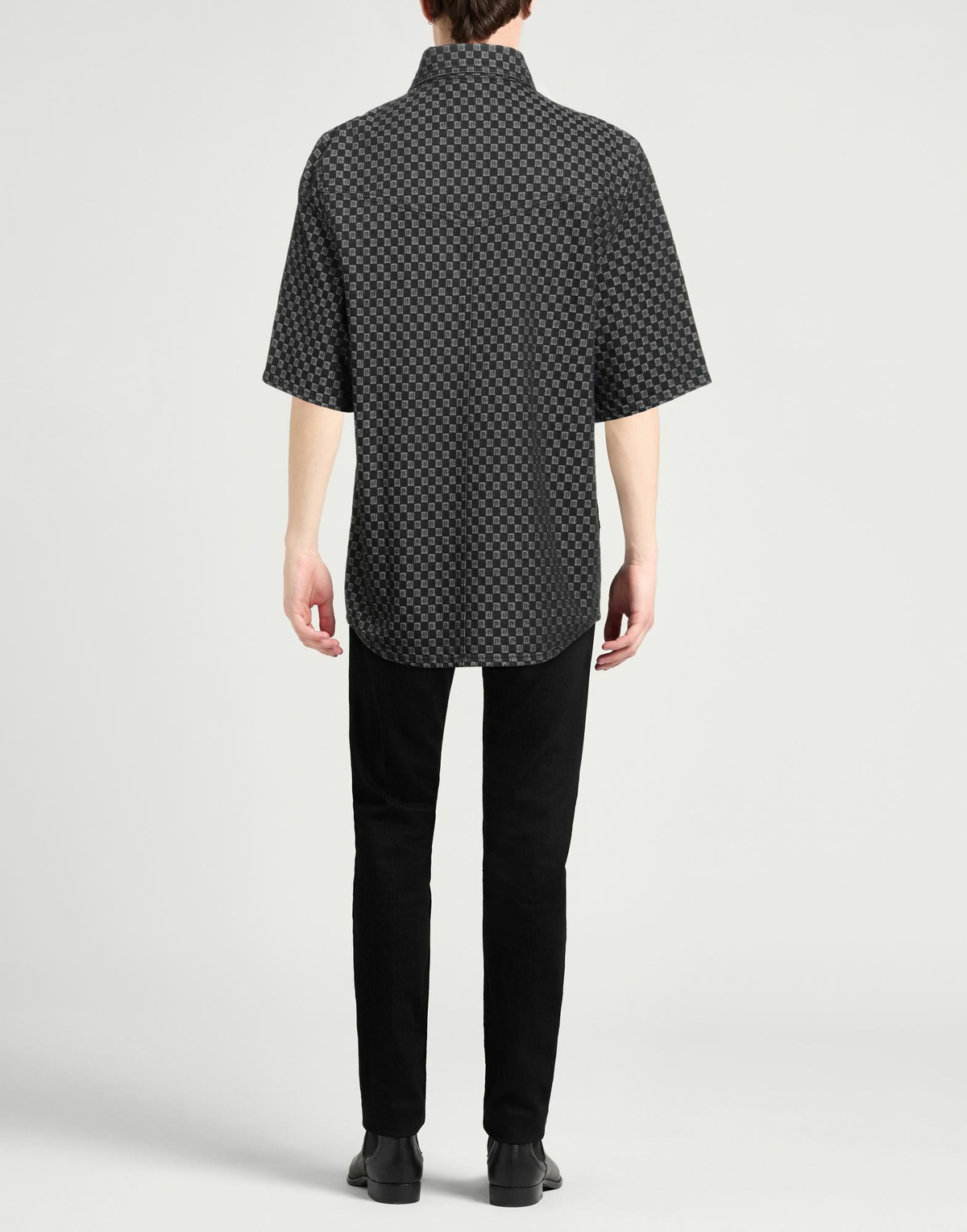 Balmain Mens Denim shirt in Black