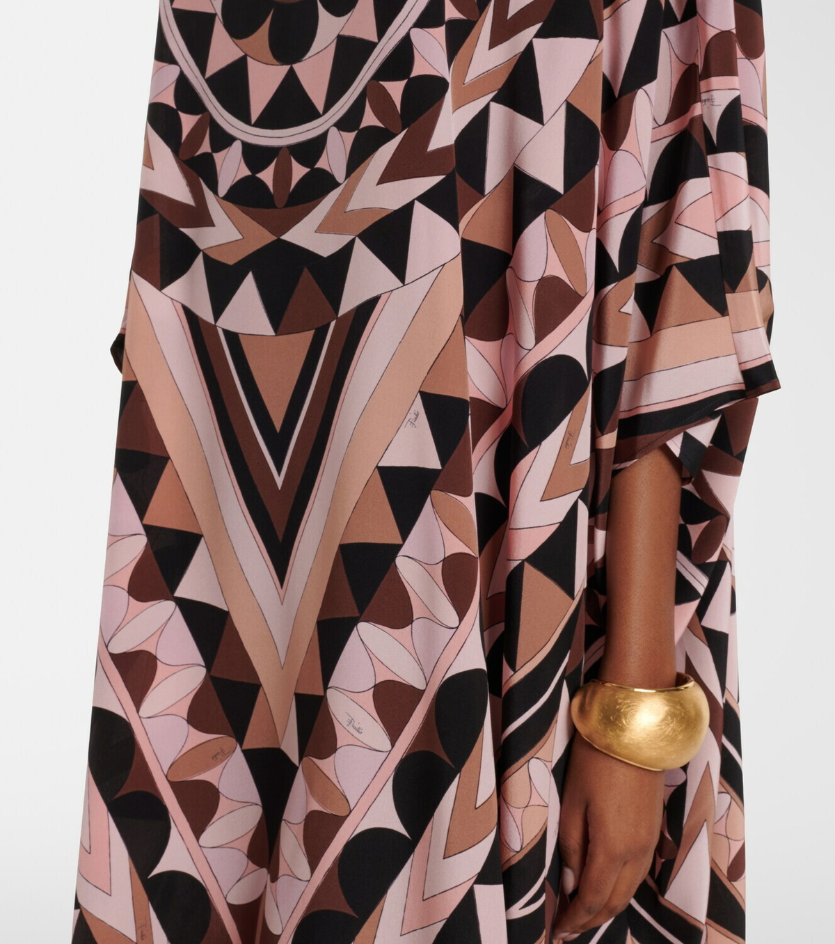 Pucci Manuba silk crêpe de chine kaftan