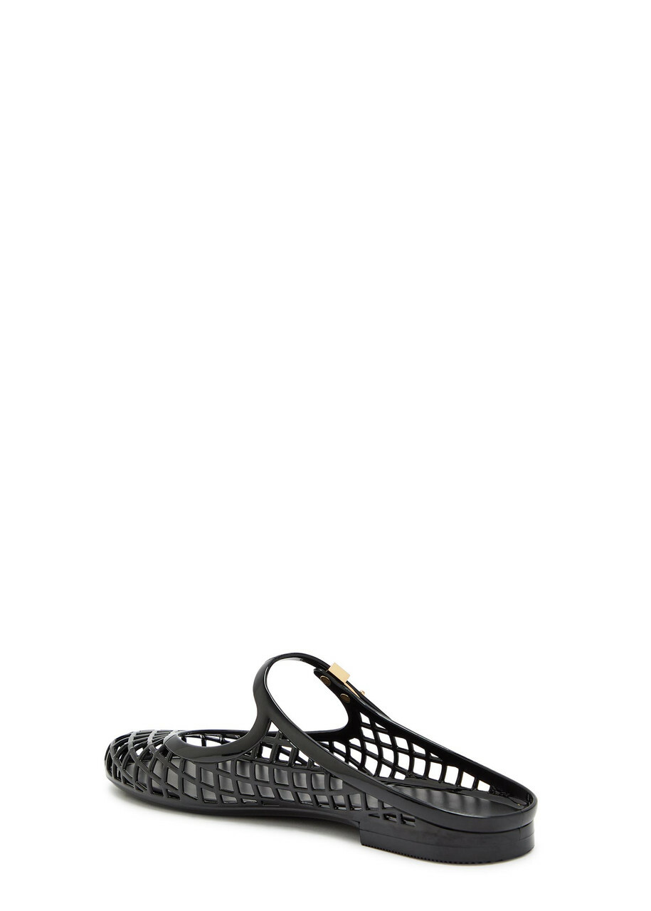 Tory Burch Mellow Jelly Mary Jane Mules Black