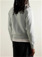 Marant - Mike Logo-Flocked Cotton-Blend Jersey Sweatshirt - Gray