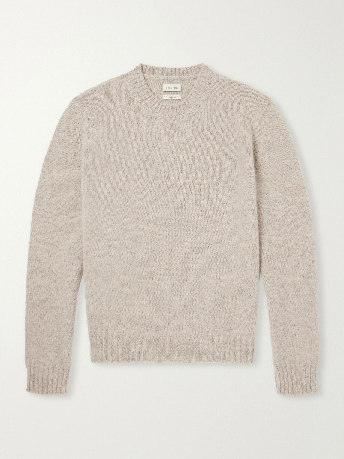 De Bonne Facture - Shaggy Sheep Wool Sweater - Neutrals
