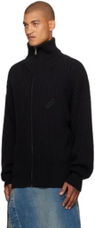 LU'U DAN Black Slacker Rib Sweater