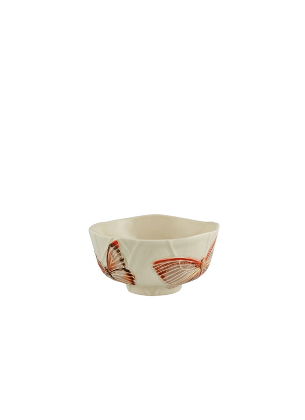 Photo: Bordallo Pinheiro Set Of Two Cloudy Butterflies Bowls
