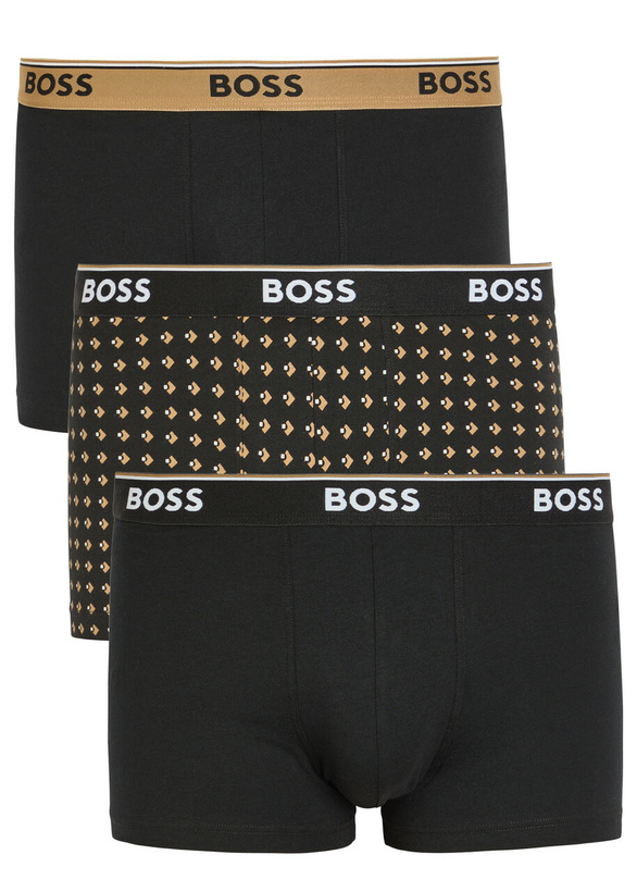 Photo: Boss Stretch-cotton Boxer Briefs set of Three Beige