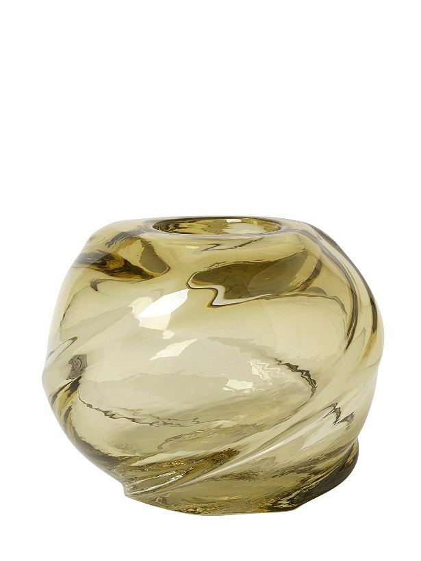 Photo: FERM LIVING - Round Water Swirl Mouthblown Glass Vase